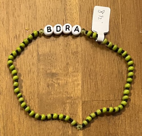 BDRA Bracelet, Yellow, 8.5" long