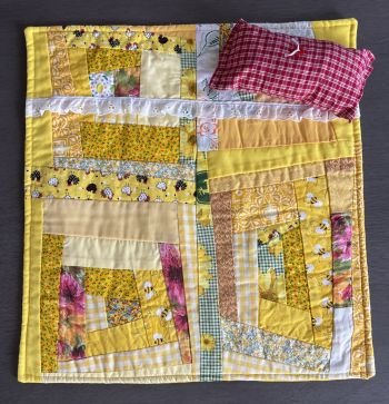 Quilted Blanket or Table Mat/Doll Blanket &amp; Pillow